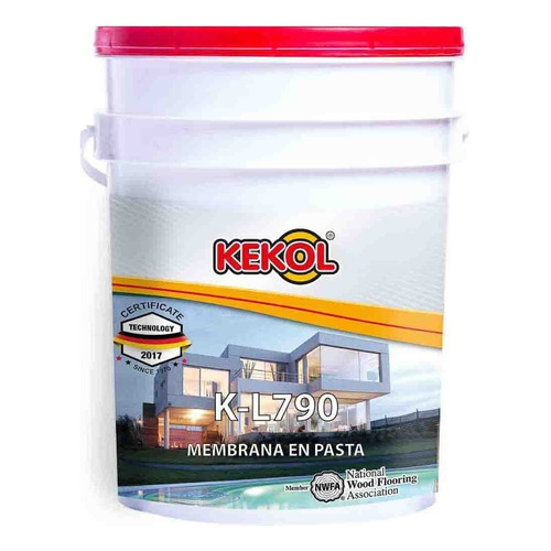 Membrana Liquida Pasta 20kg Impermeable Transitable Kekol Color Rojo