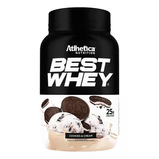 Best Whey Protein | Athletica Nutrition, 900g Sabor Cookies & Cream