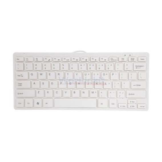 Blanco Mini Slim 78 Clave Usb Cableado Compacto Teclado DeLG