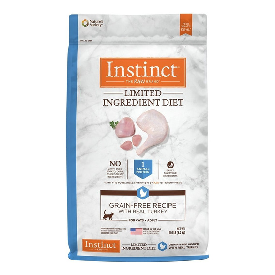 Croquetas Instinct Lid Pavo 5 Kg Para Gatos