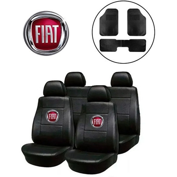 Funda Cubre Asiento Cuerina Fiat Palio Duna Mas+ Alfombra 3p