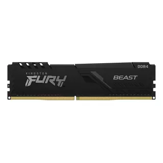 Memoria Ram Fury Beast Ddr4 Gamer Color Negro 16gb 1 Kingston Kf432c16bb/16