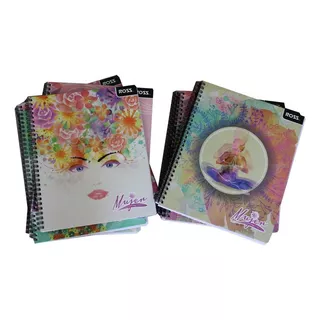 10 Cuadernos Universitarios Ross Mujer 7mm 100 Hojas