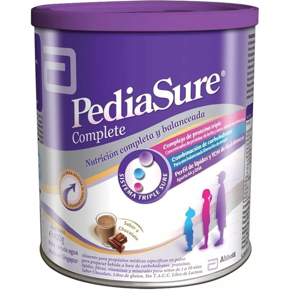 Pediasure Nutricion Completa Leche Sabor Chocolate X 400 G