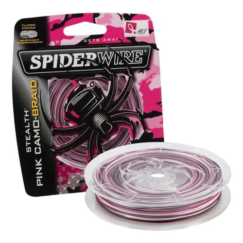 Multifilamento Spider Wire Stealth 20lb Pink Camo 125 Yd Usa Color Rosa
