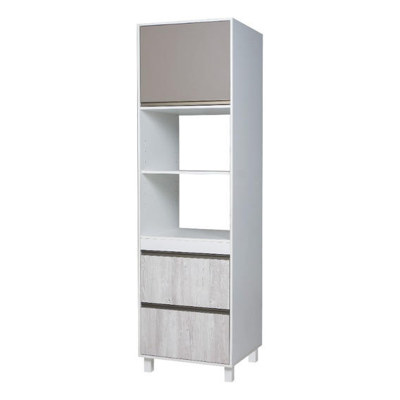 Portahorno Despensero Mueble Organizador 45 - 1 Pta 2 Caj Color Pino Cascina/Arcilla