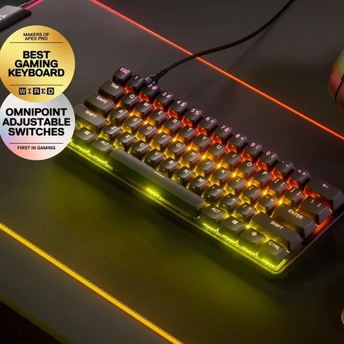 Teclado Gamer Steelseries Apex Pro Mini Rgb - 60% Cor de