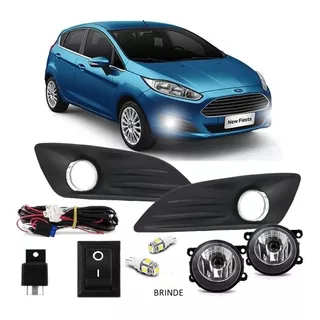 Kit Farol Milha Neblina New Fiesta 2013 2014 + Brinde