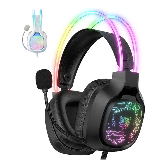 Auriculares De Juego Onikuma X22 Audifonos Gamer Con Rgb 