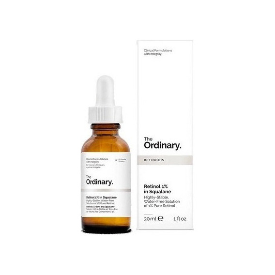 The Ordinary Retinol 1% en escualano, 30 ml. Tiempo de aplicación: día/noche. Tipo de piel: todo tipo de piel