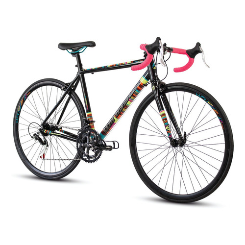 Bicicleta Ruta Mercurio Renzzo R700negro Brillante/rosa Neón Color Negro brillante/Rosa neón