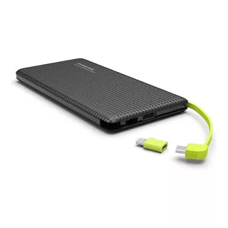 Carregador Portátil De Celular Power Bank Pineng 10.000mah Cor Preto