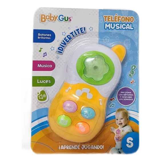 Telefono P/bebe C/luz Y Sonido Baby Gus Sebigus 