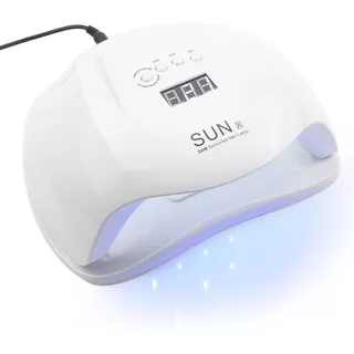 Cabina Uñas Profesional Uv Led 54w Sun X Semi-gel-acrilico Color Blanco