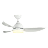 Ventilador De Techo Decorativo Laftdren 361 A Color Blanco Luz 24w