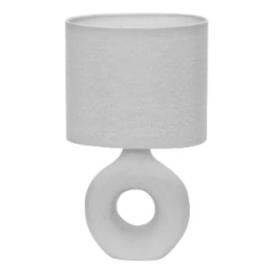 Lampara De Mesa Kise Ceramica E27 Gris Gris