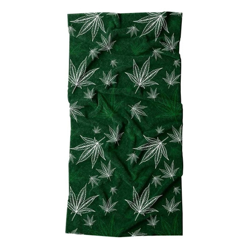 Toalla Jumbo Y Absorbente Hoja De Marihuana - Providencia Color Verde
