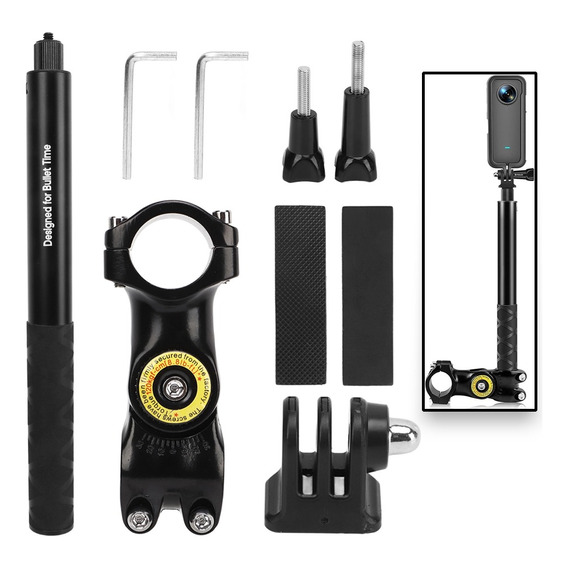 Puluz Soporte Selfie Stick Moto Bici Insta360 Onex2r Gopro