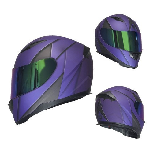 Casco Para Moto Cerrado Kov Novak Blade Morado/ Gris Color Violeta oscuro Tamaño del casco S