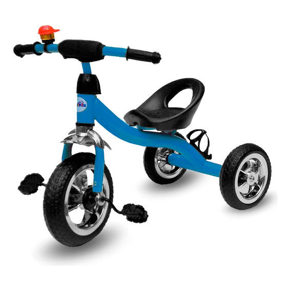 Triciclo Infantil De Caño Reforzado Ruedas Macizas Timbre