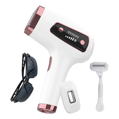 Depiladora Ipl Permanente Qipooh - Unidad  Color Rosado/blanco 110v