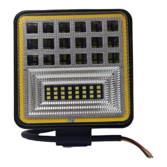 Faro Led Cuadrado 42 Led 12/24v 126watts Auto Moto Camioneta