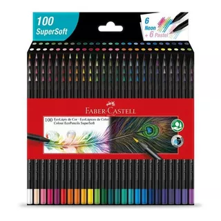 Lápis De Cor Faber Castell Super Soft 100 Cores Edi.limitada