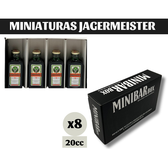 Minibarbox 8x Miniatura Jager Pack Regalo Dia Del Padre