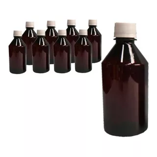 Envases Botellas Pet Ambar 100 Cc Tapa Precinto X50 Unidades