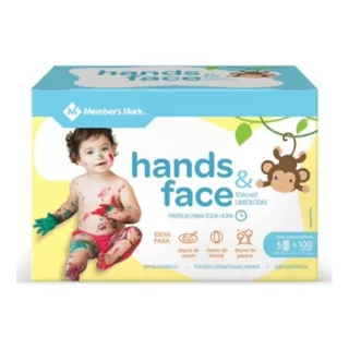 Lenços Umedecidos Para Bebês Hands & Face Hipoalergenicas