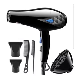 Secador De Pelo 3000w 5 En 1 Premium Profesional / 031028 Color Negro-031028 C25