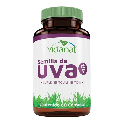 Semilla De Uva 60 Cápsulas Vidanat Sabor Sin sabor