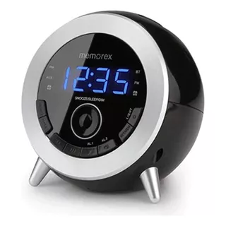 Memorex Bluetooth Radio Reloj Despertador Con Carga Usb