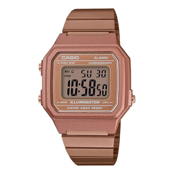 Reloj Casio Vintage Para Mujer Color Rosa B650wc-5avt