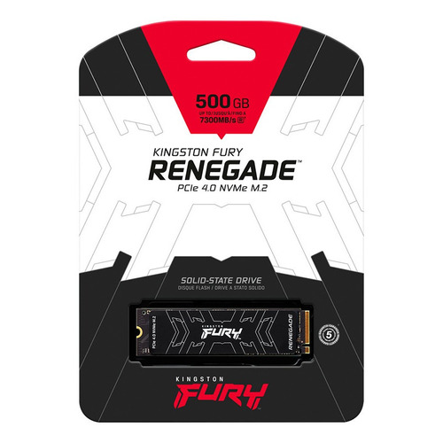 Unidad Solida Kingston M.2 Fury Renegade Nvme Pcie 500gb