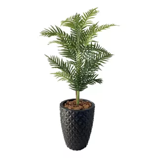Palmeira Artificial Areca Planta + Vaso Completo Decoração