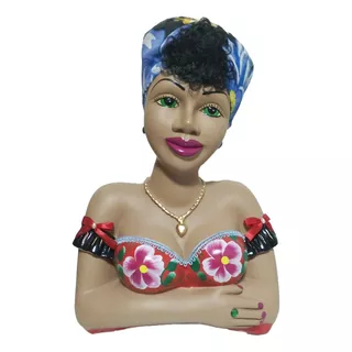 Namoradeira Boneca 40cm Turbante Decoração E Sala Janela Cor Bege