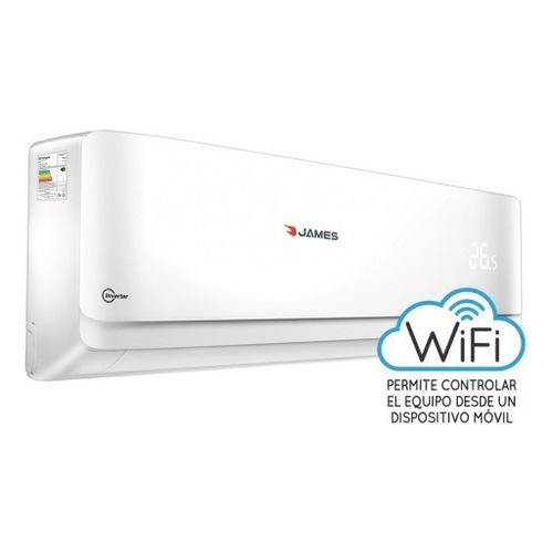 Aire Acondicionado James Inverter 9000 Btu Clase A Con Wifi Color Blanco