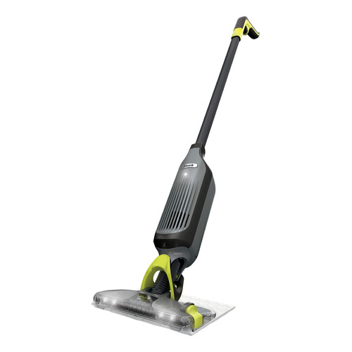 Shark Vm252p10 Vacmop Pro - Trapeador Inalámbrico Para Suelo Duro Con Faros Led, 12 Almohadillas Desechables Y Solución De Limpieza De 12 Onzas, Gris Carbón (renovado), Gris Carbón