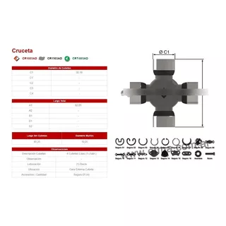 Cruceta Universal Agricola Cardan K518 Etma