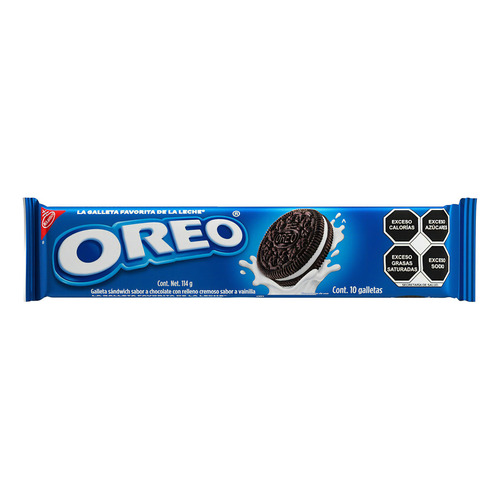 Rellenas Oreo Original de chocolate y vainilla 114 g