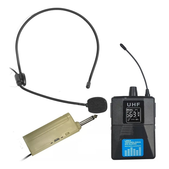  Micrófono De Vincha Inalámbrico Uhf819c  Se Usa Todo A Bat