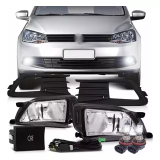 Kit Farol Milha Neblina Gol Voyage G6 2013 2014 2015 + Brind