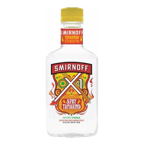 Vodka Spicy Smirnoff Sabor Tamarindo 200 Ml Sabor Tamarindo