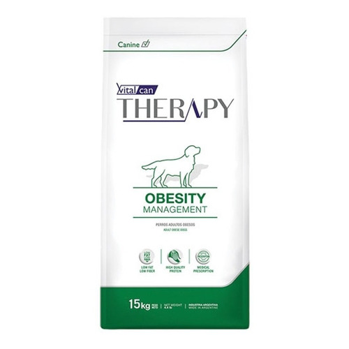 Alimento Vitalcan Therapy Obesity Management para perro adulto sabor mix en bolsa de 15kg