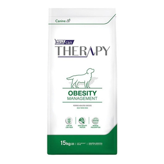 Alimento Vitalcan Therapy Obesity Management para perro adulto sabor mix en bolsa de 15 kg