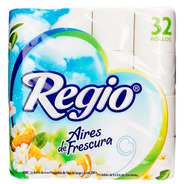 Papel Higiénico Regio Aires De Frescura De 32 u