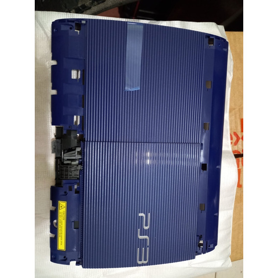 Tapa Carcaza Ps3 Playstation Super Slim Azul Incompleta