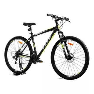 Mountain Bike Sunny Mts 290 Ml 21v Frenos De Disco Mecánico Cambios Sun Run Y Shimano Tourney Color Negro/amarillo Con Pie De Apoyo  