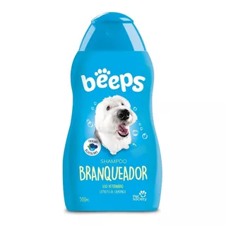 Shampoo Para Cães Branqueador Beeps Pet Society - 500ml Fragrância Blueberry